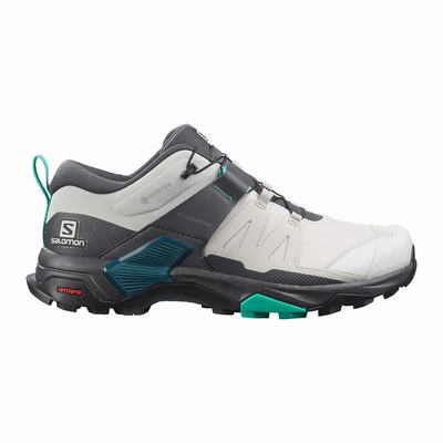 Női Salomon X ULTRA 4 GORE-TEX Túracipő SA0745236 Szürke/Menta